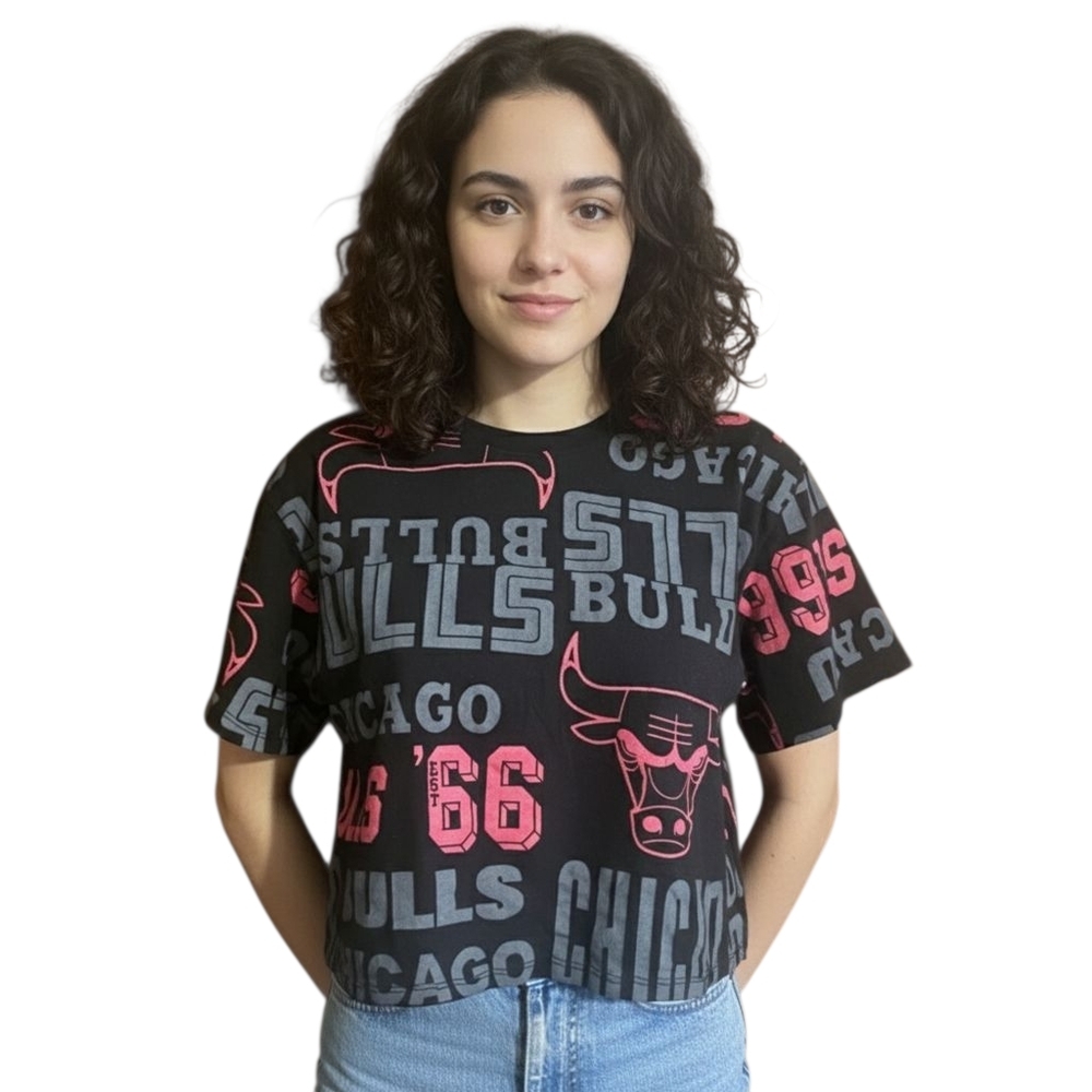 Chicago Bulls Graphic Cropped T-Shirt